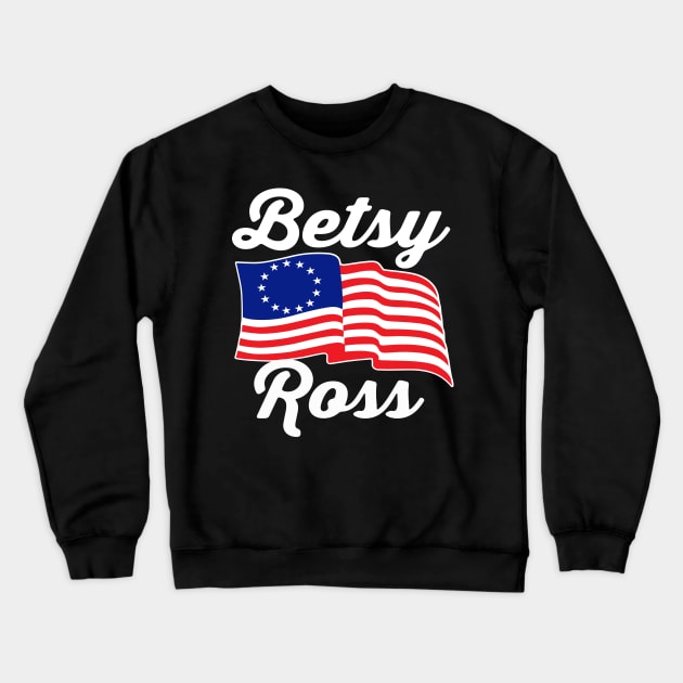 Besty Ross Flag Crewneck Sweatshirt by DetourShirts
